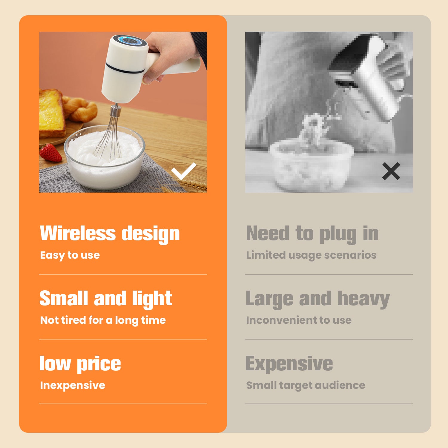 Nouveauté 2026 Outils de Cuisine Batteur